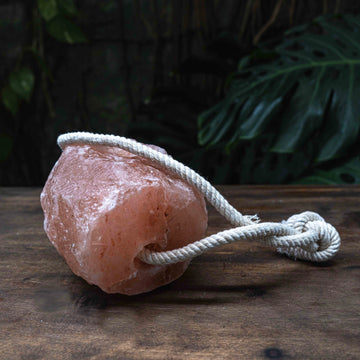 Himalayan Salt Lick Block for Animals | 2-3kg Natural Salt Block with Rope