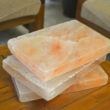 Himalayan Pink Salt Cooking Slab 8"x12"x1.5" | Grill & Serve Platter | Natural Heat Block