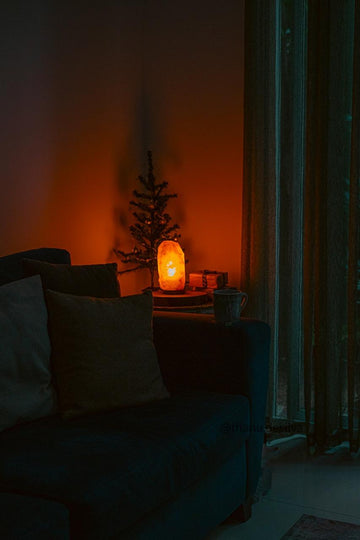 Himalayan Salt Lamp - Natural Shape | Orange Colour